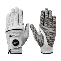 Gants de golf blancs en microfibre, antidérapants, respirants, avec fermeture auto-agrippante, gants de sport unisexes - Product Image 6