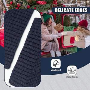 Bufanda Tejida Unisex Súper Elástica - Cuello Flexible para Invierno - Muffler Cálido de Punto Acanalado Suave con Logotipo Personalizado - Product Image 5