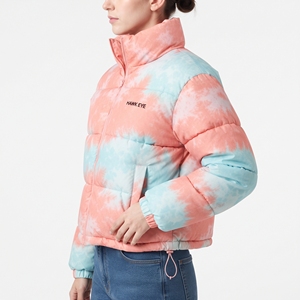 Women's Custom Printed <b>Belted</b> Puffer Jacket Quilted Hooded Winter Coat Warm Padded Outdoor Casual Fashion Outerwear Cold Weather - Product Image 3