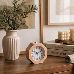 Reloj de Mesa Moderno de Madera para Decoración de Oficina en Casa - Product Image 2