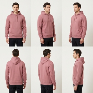 Sweat-shirt classique à poche kangourou pour homme, en molleton brossé doux, décontracté, athlétique, streetwear - Product Image 3