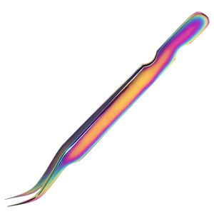 Pinzas para Pestañas Curvas en Forma de S con MOQ Bajo, Logotipo Personalizado, Acero Inoxidable, Duraderas, Punta Fina de Precisión para Extensión de Pestañas Postizas - Product Image 2