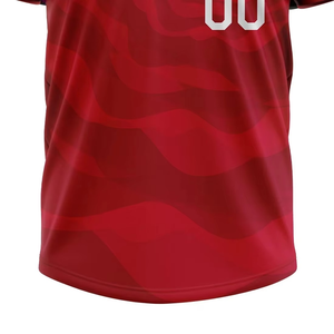 เสื้อเบสบอลพิมพ์ลายดีไซน์ใหม่ แขนสั้น คอวี ติดกระดุมสองเม็ด ผ้าตาข่ายน้ำหนักเบา ไซส์พลัส สำหรับทุกเพศ - Product Image 6