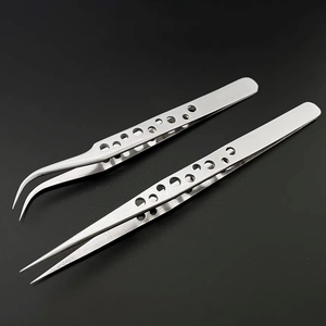 Pinzas Industriales Antiestáticas Personalizadas para Electrónica, Punta Recta y Curva, Herramienta de Precisión de Acero Inoxidable para Reparación de Teléfonos - Product Image 6