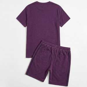 Ensemble T-shirt et short personnalisé pour homme 2026 – Tenue décontractée et élégante pour l'été, douce, respirante, style athlétique et streetwear, idéale pour la détente - Product Image 2