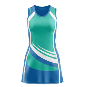 Nuevos uniformes de netball sublimados para mujer, de alta calidad, personalizados para equipos, con cuello en V, conjuntos de netball para niñas, los más vendidos. - Product Image 4