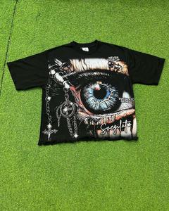 เสื้อยืดโอเวอร์ไซส์ทรงบ็อกซี่สำหรับผู้ชาย คุณภาพสูง ออกแบบพิเศษ ผ้าฝ้าย 100% ระบายอากาศได้ดี พร้อมโลโก้ด้านหน้า  ไซส์พลัส - Product Image 1