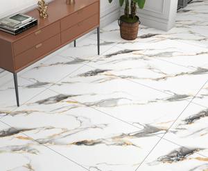 Carreaux de porcelaine effet marbre de luxe Springletile 600x1200mm, carreaux muraux et de sol en céramique émaillée haute brillance pour hôtel et maison - Product Image 1