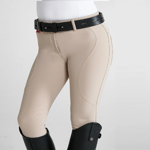 High Quality 4-way Stretch Horse Riding Breeches <b>Leggings</b> Tights <b>Equestrian</b> Wear Pants on Technical Fabric with Soft Feel - Product Image 3
