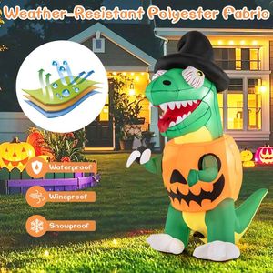 Decorazione Gonfiabile da Giardino a Forma di Zucca o Dinosauro con Luci LED Integrate - Product Image 4