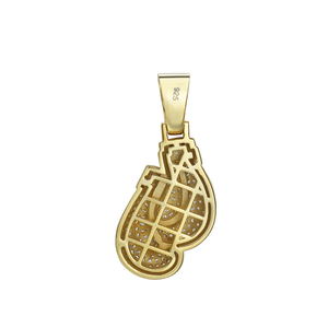 Moissanite Boxing <b>Glove</b> Pendant Iced Out Hip Hop Jewelry Gold Statement Necklace Charm Gift - Product Image 4