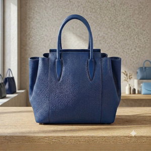 Bolso de Mano de Cuero Genuino de Calidad Deluxe para Mujer, Cierre de Dos Cremalleras, Tamaño Personalizado, Capacidad de 2-2.9L, Correa para el Hombro, Moda para Fiestas BS - Product Image 1