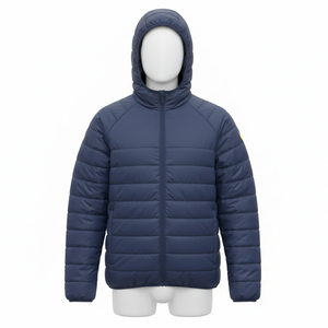 เสื้อพัฟเฟอร์คุณภาพสูง แขนยาว น้ำหนักเบา ปลายแขนและชายเสื้อยืดหยุ่น บุด้วยใยสังเคราะห์ 150 กรัม ซิปด้านหน้า และมีกระเป๋า - Product Image 1