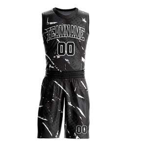 Tenues de basketball personnalisées par sublimation en gros – Ensemble maillot d'équipe respirant et à séchage rapide avec impression de logo pour les tournois sportifs - Product Image 2