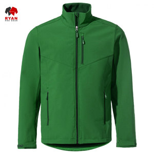 แจ็คเก็ตซอฟต์เชลล์แบบสั่งทำพิเศษสำหรับผู้ชายจาก Ryan Pro Gear ผ้าสวมใส่สบาย ปิดด้วยซิป พร้อมโลโก้แบบกำหนดเอง ดีไซน์ OEM - Product Image 3