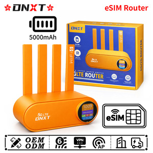 เราเตอร์ Dnxt ESIM Wifi 6 300mbps เราเตอร์ Wifi ESIM พร้อม AP VPN Cat4 ESIM Wifi VSIM แบตเตอรี่ 5000mAh เราเตอร์แบบใช้ซิมฟิสิคอล ESIM สำหรับบริการหลากหลาย - Product Image 1