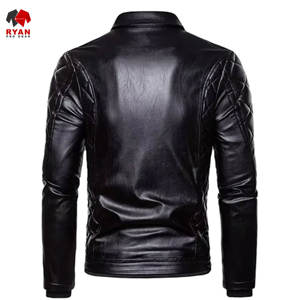 Chaqueta de Cuero con Cierre de Cremallera y Diseño Personalizado Ryan Pro Gear, Tejido Cómodo, con Logotipo Personalizado, Diseño ODM OEM - Product Image 6