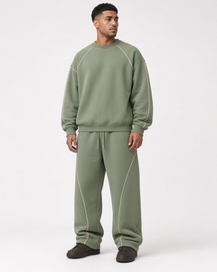 Sweat-shirt oversize en molleton bouclette imprimé sérigraphié gris anthracite délavé, style streetwear, coupe ample en coton - Product Image 2