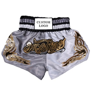 Short de boxe Muay Thai pour hommes, design personnalisé, dernier modèle / Shorts thaïlandais légers à prix de gros - Product Image 4