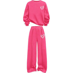 Conjunto Deportivo para Mujer, Sudadera con Capucha Extra Grande de Felpa de Algodón Grueso, Pantalones Deportivos Casuales de Invierno con Ligera Elasticidad - Product Image 1