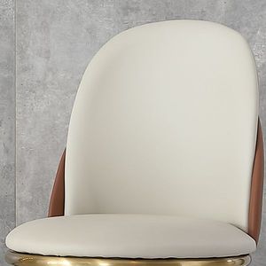 Set Moderno di 2 Sedie da Pranzo in Pelle PU con Gambe in Metallo Dorato e Legno di Faggio per Sala da Pranzo o Cucina - Product Image 4