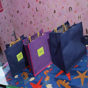 Bolsa de Yute Reutilizable y Elegante, Bolsa de Compras Ecológica con Asas Resistentes para el Mercado, Comercio Minorista y Uso Diario - Product Image 6