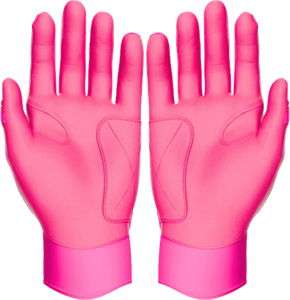 ถุงมือตีเบสบอลหนังสีชมพู สีสันปรับแต่งได้ ปิดด้วยแถบตีนตุ๊กแก สำหรับผู้ใหญ่ทุกเพศ ใช้สำหรับฝึกซ้อม กันลื่น ระบายอากาศได้ดี - Product Image 2
