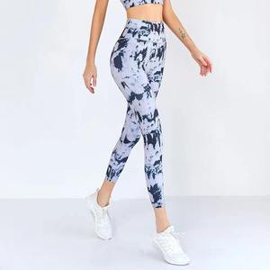 Women's High Waist Solid Color Full Length Yoga Leggings <b>Elastic</b> Waist Breathable <b>Belt</b> Spandex/Nylon Base Layer Quick Dry 220g - Product Image 5