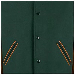 Veste universitaire de haute qualité pour hommes, veste d'hiver en polyester brodée, veste de baseball personnalisable, veste bomber - Product Image 5