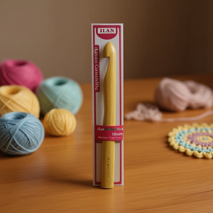 Uncinetto Ilan da 18 mm in legno, strumento per lavori artigianali, per maglieria e uncinetto - Product Image 3