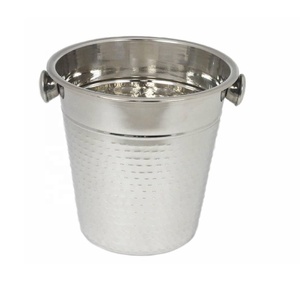 Venta caliente de acero inoxidable niquelado Enfriador de vino Mangos de cuero y herramientas de barra de metal Serie DE ACERO DE LA India - Product Image 3