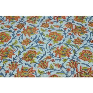 Indian 100% Cotton <b>Fabric</b> for Women Natural Floral Printed Lightweight Soft Breathable Accessory Dressmaking Woven Home Boys - Product Image 1