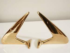 Butée de porte en laiton massif et robuste, résistante à la rouille et à la corrosion, empêche les dommages aux portes et aux murs, bords lisses. - Product Image 4