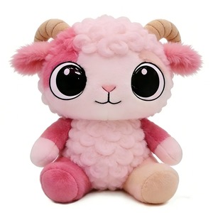 Cute Orange Sheep Plush <b>Toy</b> <b>Soft</b> <b>Stuffed</b> Animal For Babies 0-24 Months Unisex 11CM-30CM - Product Image 2