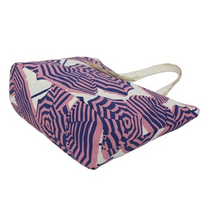 กระเป๋าผ้าแคนวาสแบบมีกระดุมปิดทำจากผ้าโพลีเอสเตอร์มีช่องเปิดและมีซิปกระเป๋าชายหาดซัก10ออนซ์ดีไซน์ทันสมัย - Product Image 3