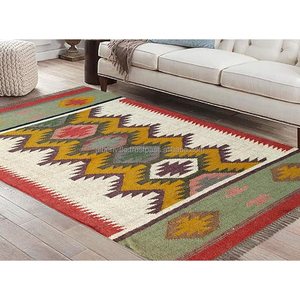 Alfombra Kilim de algodón personalizable alfombra de oración Handloom y decoración del hogar alfombra de sala de estar lavable de proveedores indios - Product Image 6