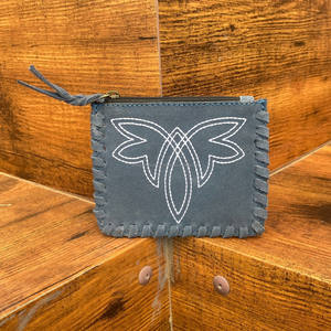 Vente chaude Western Design Botte Point Daim En Cuir Porte-Monnaie Carte De Stockage Argent Sac En Cuir Véritable Petit Fermeture Éclair Portefeuilles - Product Image 4