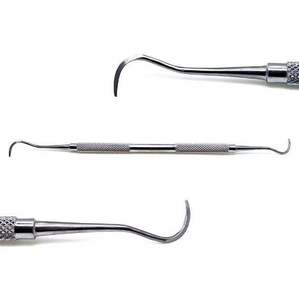 Curette dentaire professionnelle en alliage pour dents antérieures et postérieures, usage clinique et domestique, détartreur dentaire et repousseur dentaire - Product Image 1