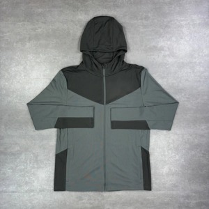 Summer Women's Nylon Reflective Piping Windbreaker Tracksuit Long Sleeve Crop Jacket Shorts <b>Set</b> - Product Image 4
