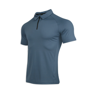 <b>Men's</b> <b>for</b> <b>Shirts</b> Custom Design Embroidery Sublimation Print Golf <b>Shirt</b> Breathable 220gsm Solid Knitted Blue <b>White</b> Heat-Transfer - Product Image 4