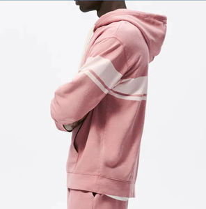Sweat à capuche décontracté pour homme personnalisé en coton molletonné de qualité supérieure, doux, confortable, chaud, écologique, 370g, impression de logo personnalisée sur le devant - Product Image 3