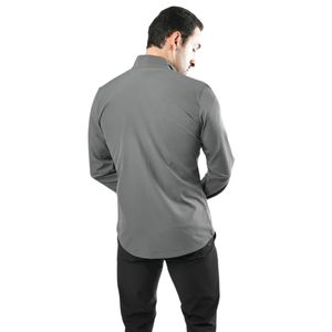 Chaqueta Deportiva para Hombre, Color Gris, Ligera, Cortavientos, Transpirable, con Cierre Completo, Informal, para Atletismo, Correr, Entrenamiento, Deportes al Aire Libre - Product Image 2