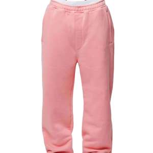 Pantalon de survêtement mi-haut rose pour homme en polaire respirant anti-boulochage avec cordon de serrage et poches latérales – Idéal pour le printemps - Product Image 1
