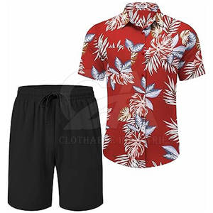 Conjunto de Verano para Hombre, Camisa y Pantalones Cortos a Juego, Camisa de Playa con Estampado Personalizado, Conjunto de 2 Piezas, Atuendo de Verano - Product Image 5
