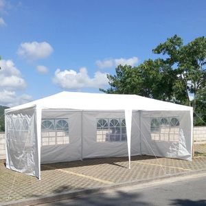 Tenda a baldacchino per matrimonio e festa all'aperto 10x20 'con 6 pareti laterali rimovibili Gazebo per uso interno ed esterno - Product Image 2