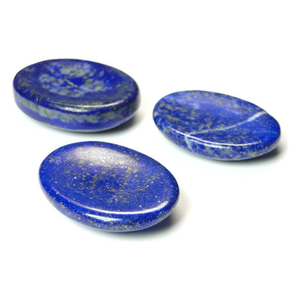 Pierre de méditation en lapis-lazuli naturel poli, pierre de poche, cristal, gemme, cadeau de méditation - Product Image 1