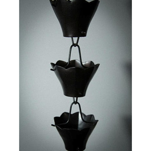 โซ่ทองแดงแขวนตกแต่งสวนสองชั้น สไตล์เรียบง่าย อลูมิเนียมตกแต่งน้ำไหล - Product Image 6