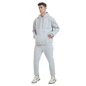 Hot Sale Unisex Jogging Suits Custom Polyester Pullover Hoodie Custom Jogger Sweatshirts Tracksuit <b>Set</b> for Men - Product Image 2
