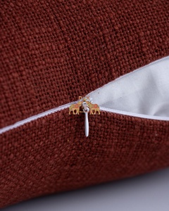 Housse de coussin en coton uni, douce, respirante et de haute qualité pour canapé, maison, hôtel et décoration extérieure - Product Image 4