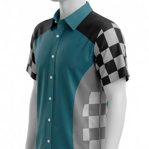 Camiseta de carreras de motos personalizada impresa en poliéster, ropa de motocross para pilotos profesionales, camiseta de carreras de motos personalizada - Product Image 3